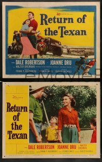 4f363 RETURN OF THE TEXAN 8 LCs '52 images of Dale Robertson, Joanne Dru, Richard Boone!
