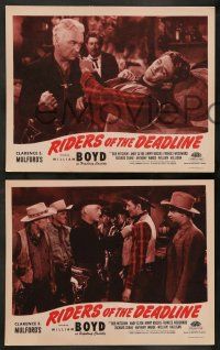 4f564 RIDERS OF THE DEADLINE 6 LCs R40s William Boyd as Hopalong Cassidy, Bob Mitchum!