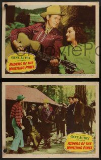 4f632 RIDERS OF THE WHISTLING PINES 5 LCs '49 Gene Autry plays, pretty Patricia White, Champion!