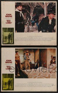 4f727 RIO LOBO 4 LCs '71 John Wayne, Jennifer O'Neill, directed by Howard Hawks!