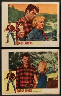 4f840 ROGUE RIVER 3 LCs '50 Rory Calhoun, Peter Graves, it couldn't be bigger, Ellye Marshall!