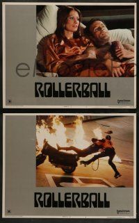 4f635 ROLLERBALL 5 LCs '75 James Caan & sexy Maud Adams, great action scenes!