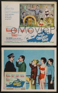 4f385 SAIL A CROOKED SHIP 8 LCs '61 Robert Wagner & Ernie Kovacks, Dolores Hart!
