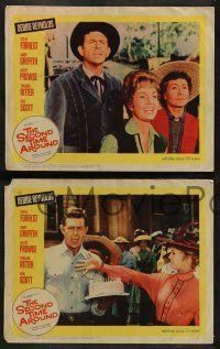 4f393 SECOND TIME AROUND 8 LCs '61 great images of Debbie Reynolds, Steve Forrest, Andy Griffith!