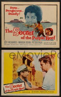 4f395 SECRET OF THE PURPLE REEF 8 LCs '60 adventure 40 fathoms down in shark-infested waters!