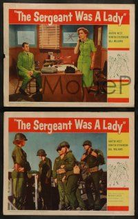 4f400 SERGEANT WAS A LADY 8 LCs '61 Martin West, wacky images of military women after men!