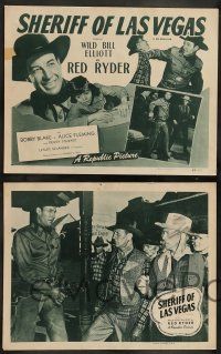 4f736 SHERIFF OF LAS VEGAS 4 LCs R49 pretty Alice Fleming, Wild Bill Elliot as Red Ryder!