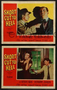 4f410 SHORT CUT TO HELL 8 LCs '57 Robert Ivers, Georgann Johnson, directed by James Cagney!