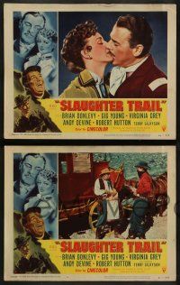 4f423 SLAUGHTER TRAIL 8 LCs '51 Brian Donlevy, Gig Young, Native American Indians!