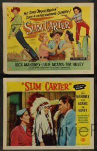 4f425 SLIM CARTER 8 LCs '57 Jock Mahoney, Julie Adams, such a heartwarming cowboy comedy!