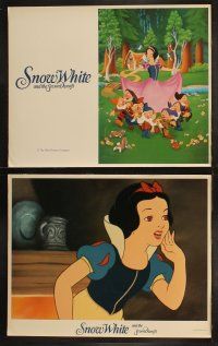 4f430 SNOW WHITE & THE SEVEN DWARFS 8 LCs R1987 Walt Disney animated cartoon fantasy classic!