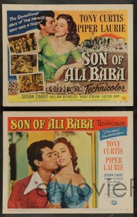 4f436 SON OF ALI BABA 8 LCs '52 Tony Curtis as Kashma Baba, pretty Princess Piper Laurie!