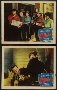 4f744 SOUTH OF DEATH VALLEY 4 LCs '49 Charles Starrett as the Durango Kid, Smiley Burnette!