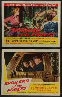 4f441 SPOILERS OF THE FOREST 8 LCs '57 Vera Ralston in the last frontier of untamed women!