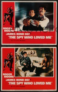 4f510 SPY WHO LOVED ME 7 LCs '77 Roger Moore as James Bond, great action scenes!