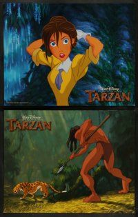 4f854 TARZAN 3 LCs '99 Disney cartoon created from the famous Edgar Rice Burroughs story!
