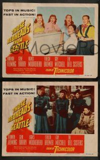 4f575 THOSE REDHEADS FROM SEATTLE 6 3D LCs '53 Rhonda Fleming, Gene Barry in musical numbers!