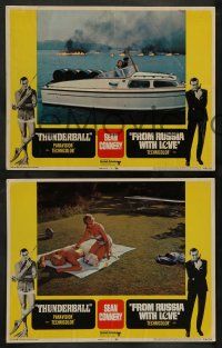 4f856 THUNDERBALL/FROM RUSSIA WITH LOVE 3 LCs '68 2 of Sean Connery's best James Bond roles!