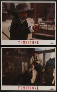 4f455 TOMBSTONE 8 LCs '93 Kurt Russell as Wyatt Earp, Val Kilmer as Doc Holliday