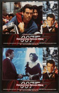 4f456 TOMORROW NEVER DIES 8 LCs '97 Pierce Brosnan as James Bond 007, Teri Hatcher, Yeoh!