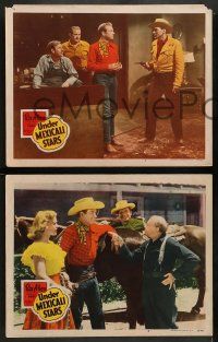 4f859 UNDER MEXICALI STARS 3 LCs '50 Arizona Cowboy Rex Allen & his horse Koko!