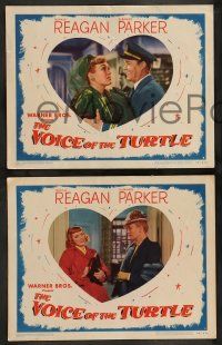 4f861 VOICE OF THE TURTLE 3 LCs '48 Eleanor Parker, Eve Arden & Wayne Morris in WWII