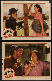 4f761 WYOMING 4 LCs '40 great images of Wallace Beery, Leo Carrillo & Ann Rutherford!