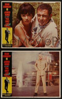 4f657 YOU ONLY LIVE TWICE 5 LCs '67 Sean Connery as James Bond, Donald Pleasence as Blofeld!