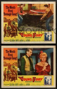 4f764 YOUNG FURY 4 LCs '65 great images of Virginia Mayo and Rory Calhoun vs teen Hellions!