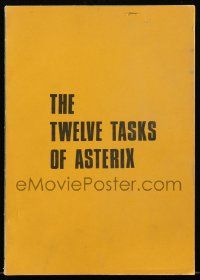 4g013 ADVENTURES OF ASTERIX script '76 screenplay by Goscinny & Unduzo, The 12 Tasks of Asterix!