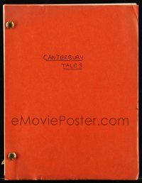 4g094 CANTERBURY TALES stage play English script '70s never produced musical version!