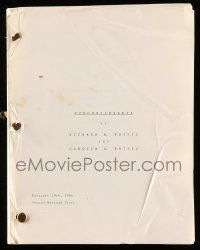 4g131 CZECHOSLOVAKIA 2nd revised draft script Feb 19, 1986 screenplay by Richard & Carolyn Potsic