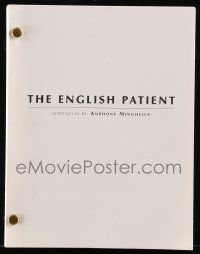 4g186 ENGLISH PATIENT For Your Consideration script '96 WWII screenplay by Anthony Minghella!