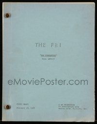 4g207 FBI first draft TV script February 16, 1966, screenplay by Anthony Spinner, The Tormentors!