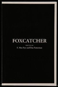 4g225 FOXCATCHER For Your Consideration 5.5x8.5 script '14 screenplay by E. Max Frye & Dan Futterman