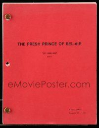 4g228 FRESH PRINCE OF BEL-AIR TV revised final draft script August 15, 1990, episode Day Damn One!