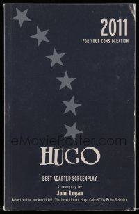 4g301 HUGO For Your Consideration 5.5x8.5 script December 1, 2010, screenplay by John Logan!