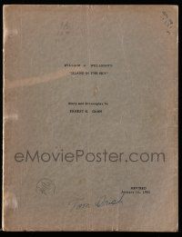 4g321 ISLAND IN THE SKY revised draft script January 12, 1953, screenplay by Ernest K. Gann