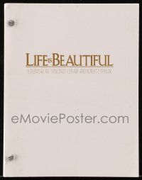 4g369 LIFE IS BEAUTIFUL For Your Consideration script '97 screenplay by Cerami & Roberto Benigni!
