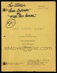 4g385 LOVE BOAT first draft script January 31, 1984, screenplay by Baer, Vane, Ross, Grace & Abrams!