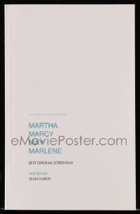 4g415 MARTHA MARCY MAY MARLENE For Your Consideration 5.5x8.5 script '11 screenplay by Sean Durkin!