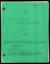 4g421 MARY HARTMAN, MARY HARTMAN TV final draft script February 7, 1977, episode #246 screenplay!
