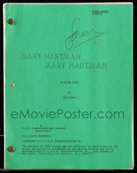4g426 MARY HARTMAN, MARY HARTMAN TV final draft script January 28, 1977, episode #239 screenplay!