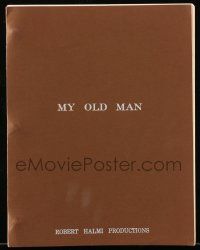 4g461 MY OLD MAN TV script March 24, 1979, screenplay by Jerome Kass from Ernest Hemingway story!