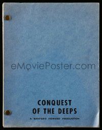4g466 NEPTUNE FACTOR script '70s screenplay by Jack DeWitt, working title Conquest of the Deeps!