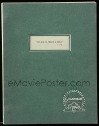 4g473 NO WAY TO TREAT A LADY final shooting script June 13, 1967 signed by George Segal!