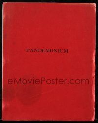 4g500 PANDEMONIUM script '70s unproduced screenplay by Bernard Fein & Jon Cedar!