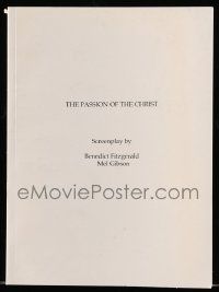 4g506 PASSION OF THE CHRIST For Your Consideration 5.5x8.5 script '04 screenplay by Mel Gibson!