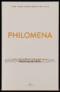 4g514 PHILOMENA For Your Consideration 5.5x8.5 script '13 screenplay by Steve Coogan & Jeff Pope!