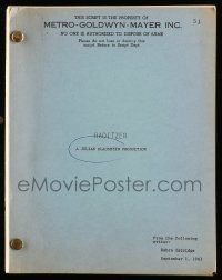 4g542 RADITZER script September 1, 1961, unproduced screenplay by Robin Estridge!